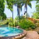pool looks stunning with pool products to make water clean and refreshing